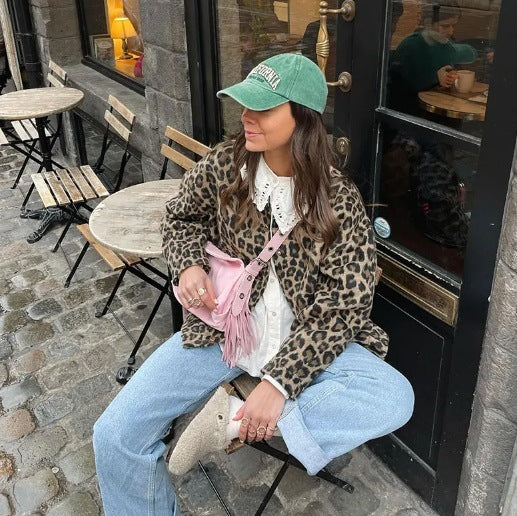 Veste Femme à Manches Longues - Imprimé Léopard