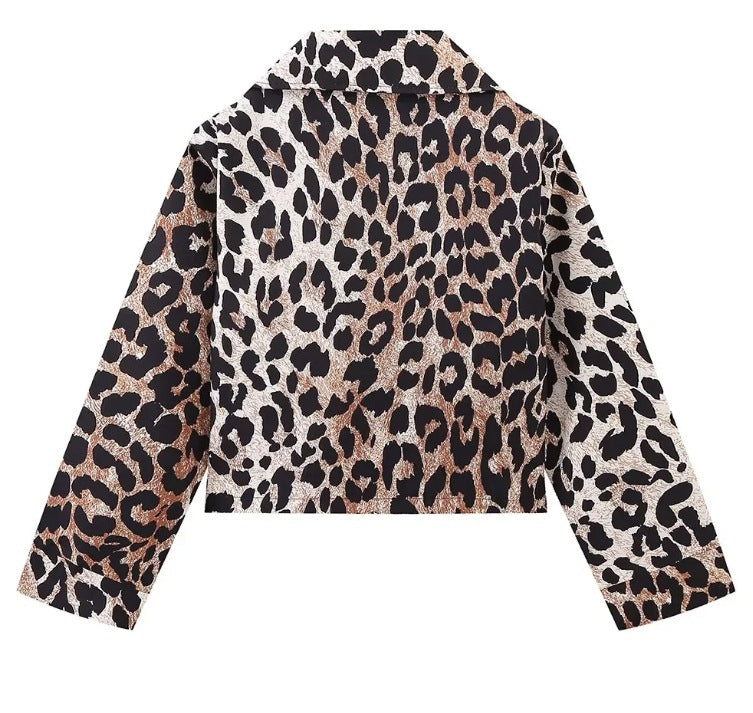Veste Femme à Manches Longues - Imprimé Léopard